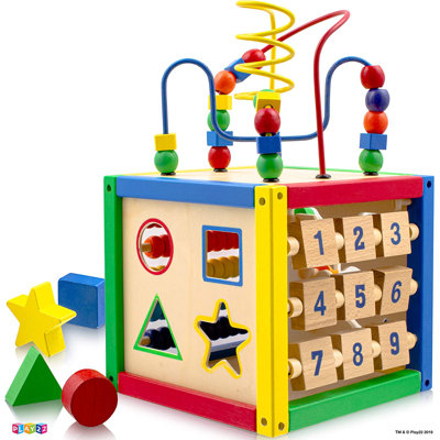 Wooden Activity Cube