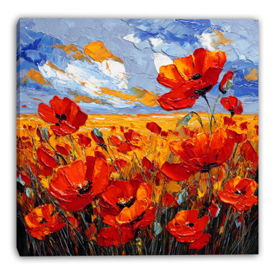 Art floral sur toile tendue Bouquet de fleurs sauvages
