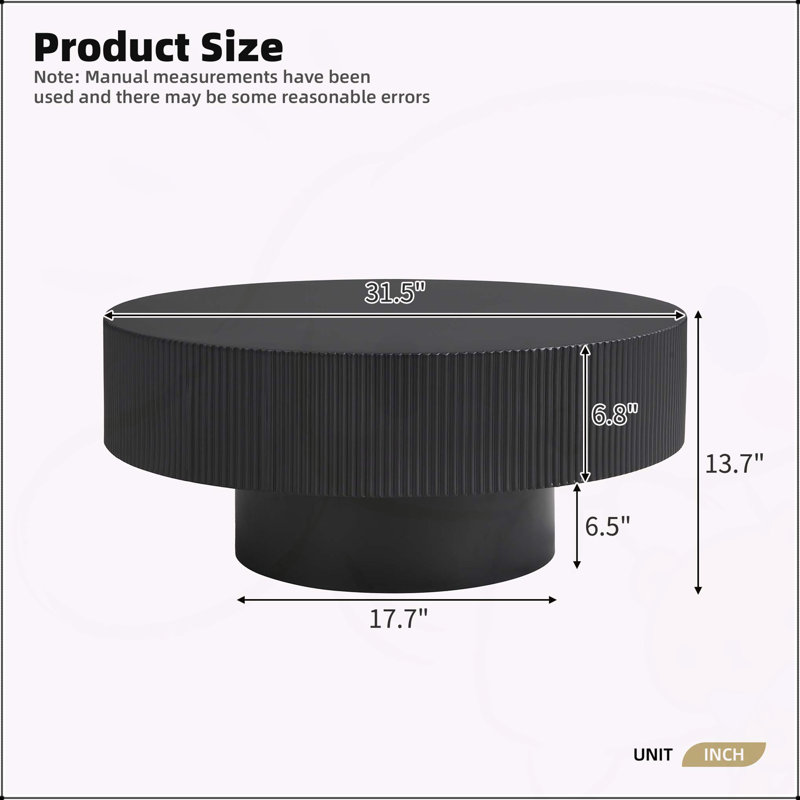Table basse élégante Elegant Easy, Noir