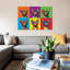 Rainbow Chihuahua Line-Up by Michael Tompsett - Wrapped Canvas Print-42152818