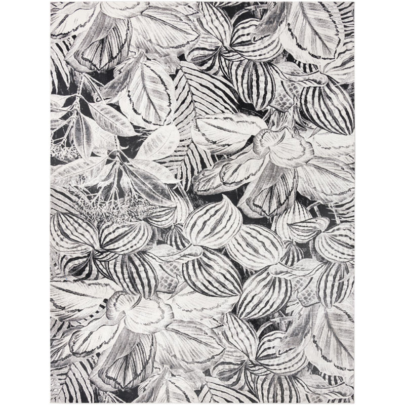 Tapis gris anthracite, Rectangle 7 pi 10 po x 10 pi