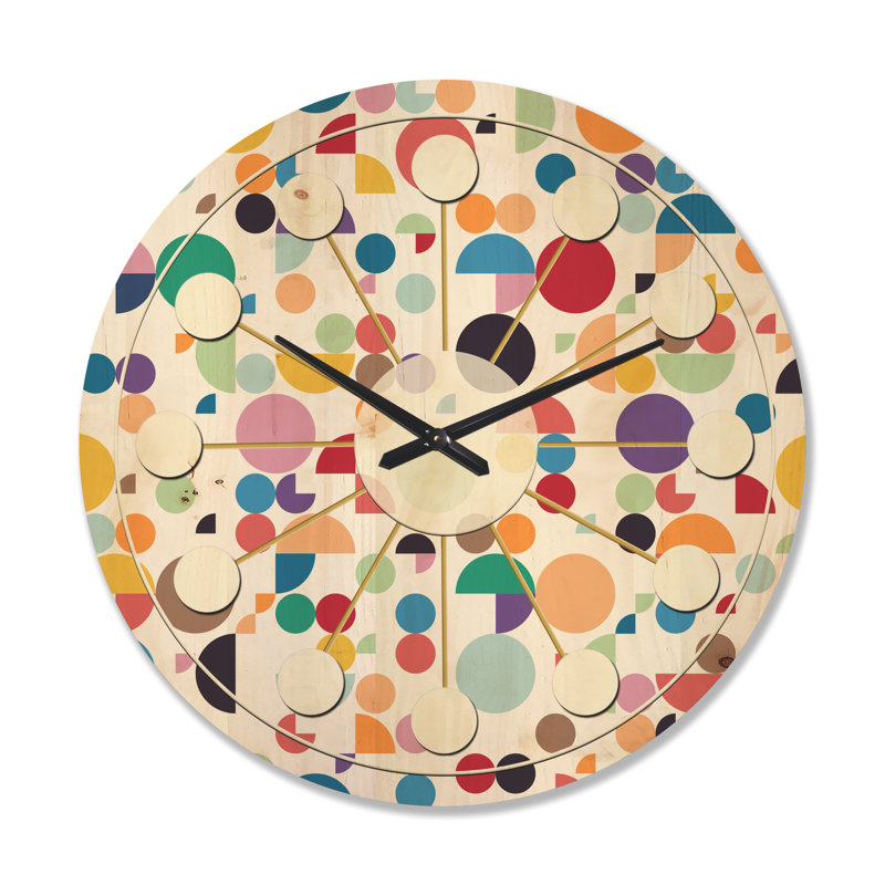 Horloge murale abstraite circulaire I, Grand
