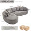 Canapé modulaire 109 po Cloud-1628063243