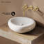 Lavabo vasque rond blanc brillant 16 po Nanterre