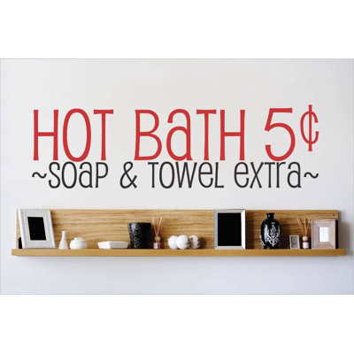 Décalcomanie murale extra ~ à serviettes ¢5 ~ savon hot