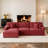 3 - Piece Upholstered Corduroy Modular Sectional Sofa-L-1492924869-1492924891