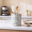 Ceramic / Porcelain Cylinder Utensil Crock
