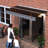 79" X 34" Window Canopy For Concrete Wall House - Protected Polycarbonate Roof Aluminum Alloy Brackets Brown Strong Masonry Rain-1548638003