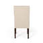 2 chaises à haut dossier beige, avec une chaise de salle à manger moderne et de conception à 2 oreilles-1752982139