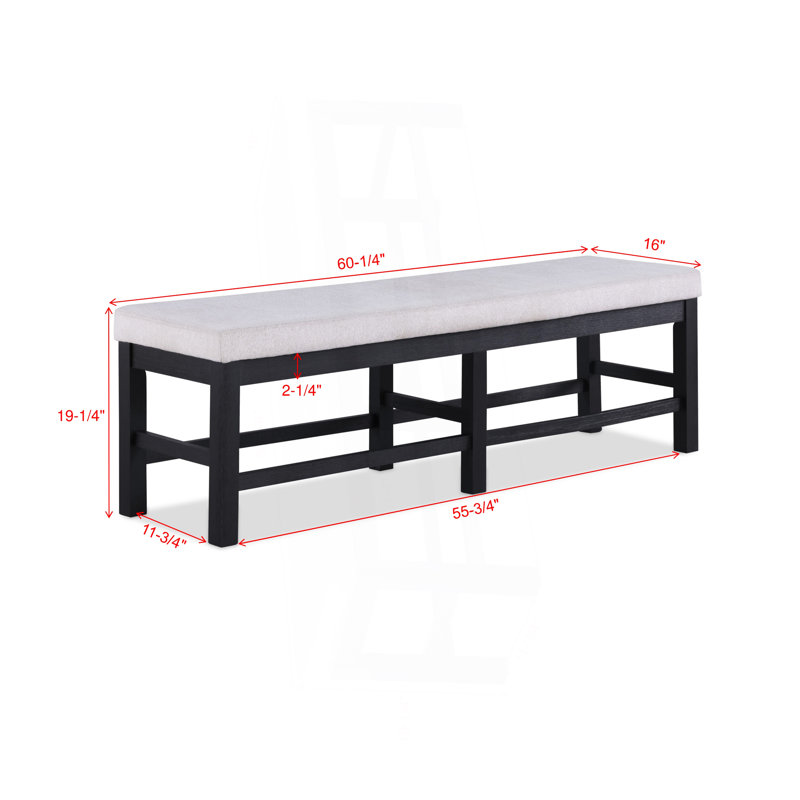Ensemble de salle à manger 6 pièces 6 pièces avec table rectangulaire extensible et table rectangulaire