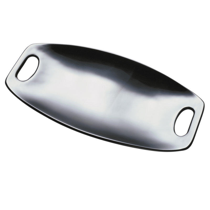 Nambe Handled Tray, 1" H x 14" W x 7" D