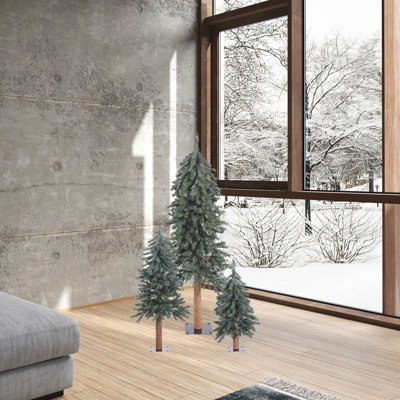 Natural Bark Alpine 9.2' Pine Christmas Tree