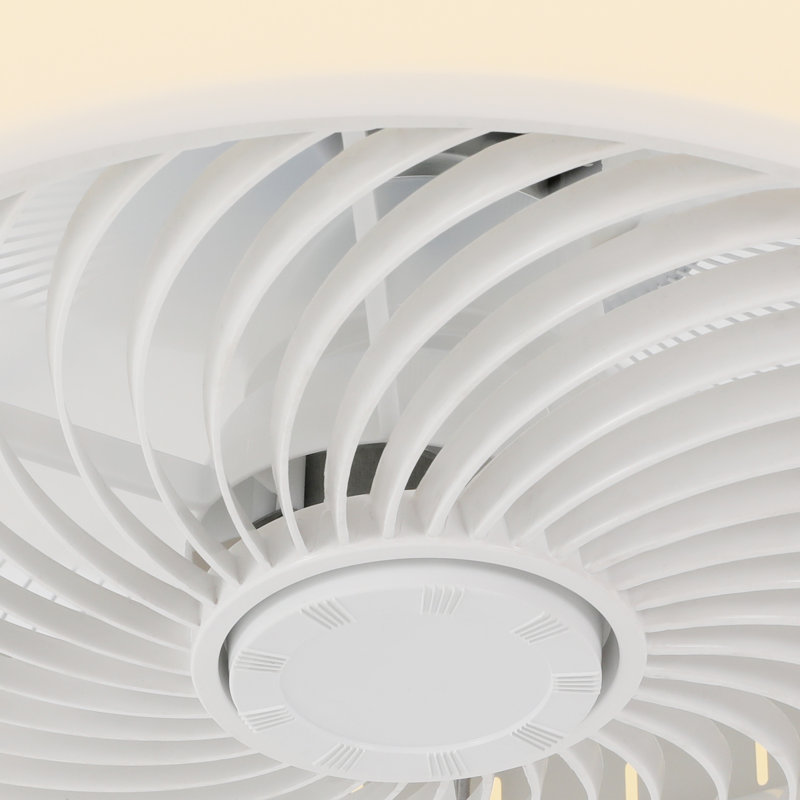 Ventilateur de plafond encastré 20 "avec lumières DEL Modale, Blanc
