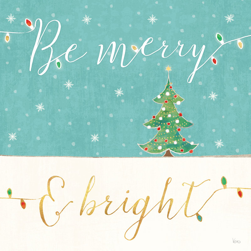 Underlined Christmas II by Veronique Charron - Wrapped Canvas Print, 76cm H x 76cm W x 3.8cm D