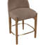 Tabouret de comptoir rembourré en tissu Maud-121555374