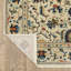 Tapis oriental en polypropylène tissé à la machine Korth en ivoire / orange / gris-695310843