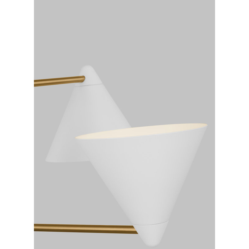Cosmo 4 - Light Chandelier, White, 16.12" H x 28" W x 28" D