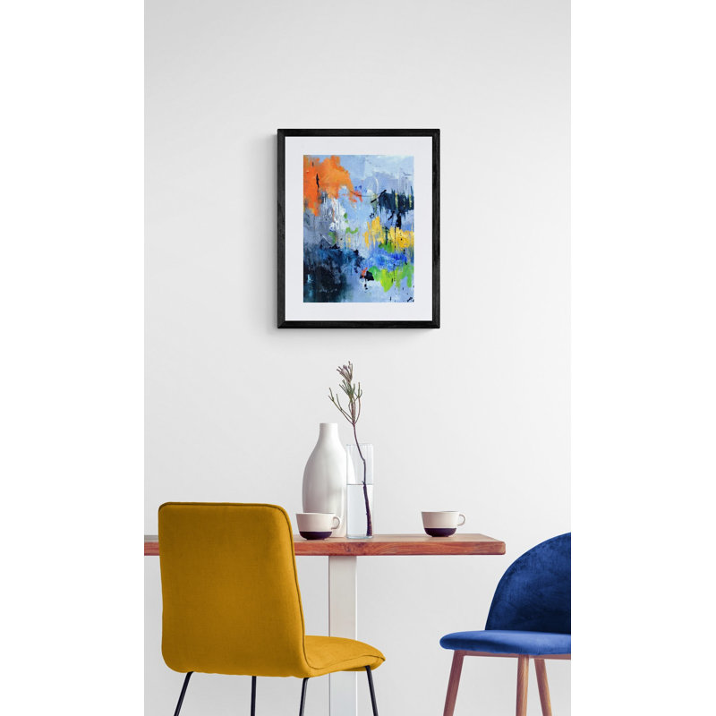 Garden Colous Print by Pol Ledent, Black Framed Paper, 31.25" H x 25.25" W