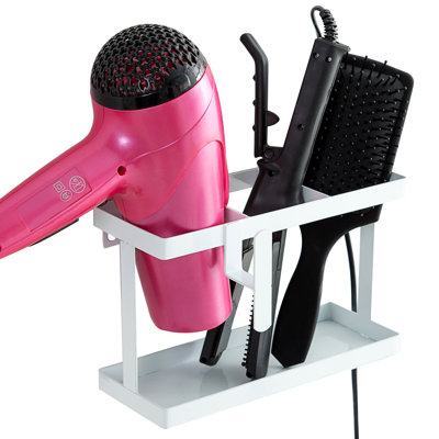 Metal 3 Compartments Hair Tool Holder