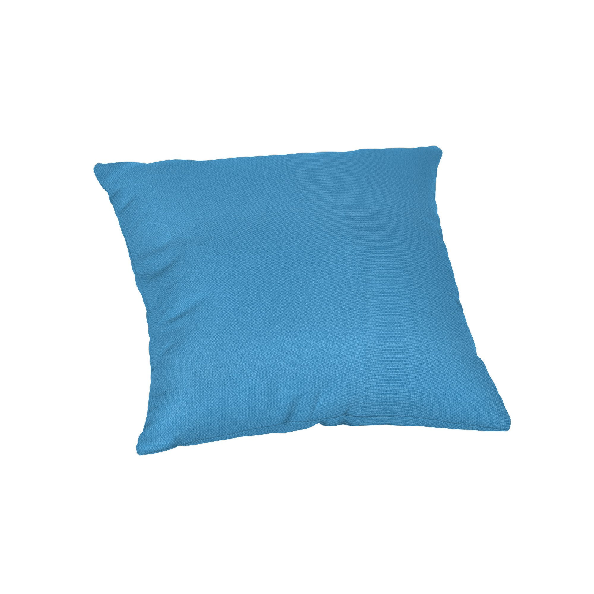 Casual Cushion Solid Sunbrella® Fabric 1-Piece Indoor/Outdoor Square Throw Pillow, 15"W x 15"L, Canvas Capri Sunbrella®