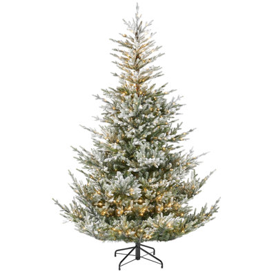 9' H Lighted Artificial Christmas Tree