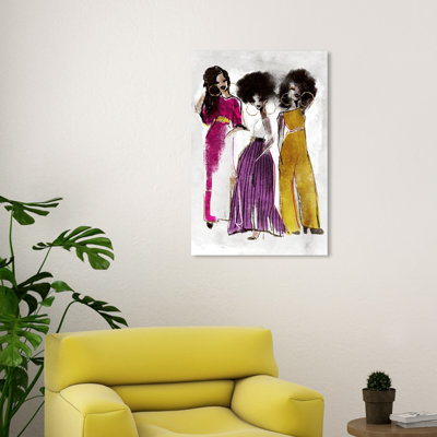 " Fashion And Glam Ladies Code Dress " Painting Print