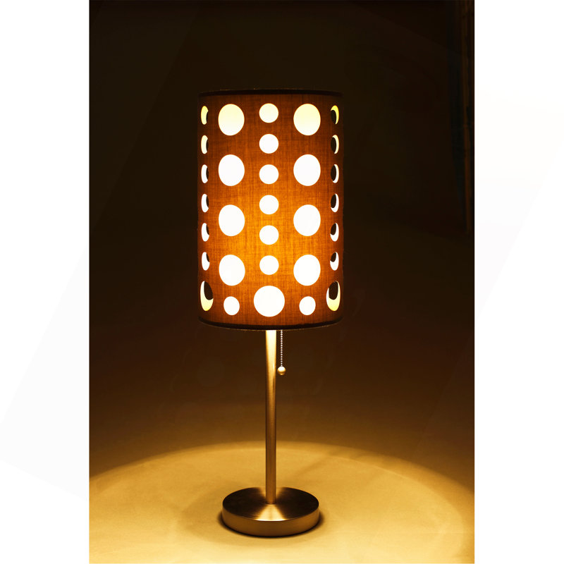30"H GREY/WHITE RETRO TABLE LAMP
