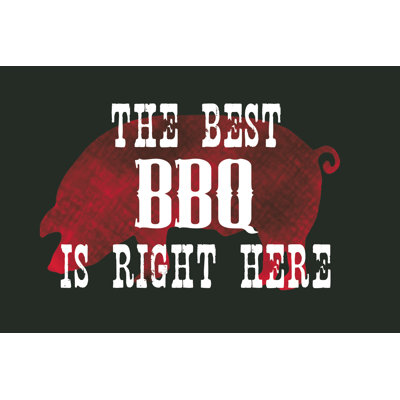 Best Bbq - Wrapped Canvas Art Prints