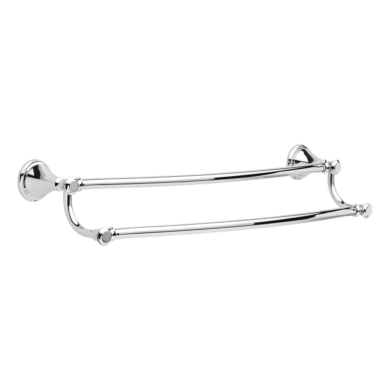 Cassidy™ 24" Double Wall-Mounted Towel Bar, Chrome