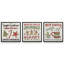 «Santa's Favorite Sugar Cookies», ensemble de 3 impressions sur toile-1248542922-1248542925-1248542931