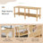 Modern 2-Tier Tv Stand, Rectangular Centre Table With Open Storage Shelf-919617582