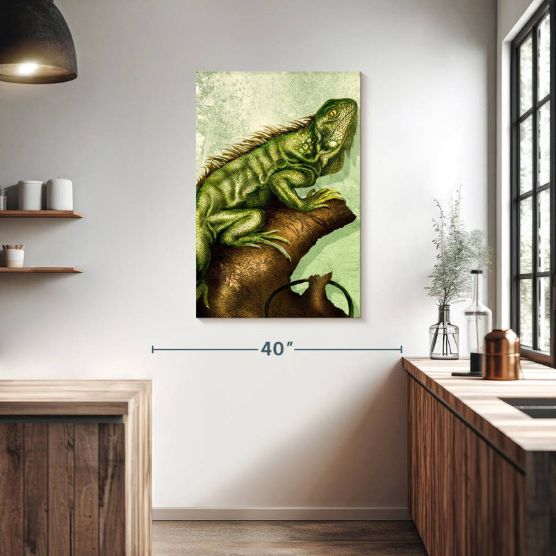 Brampt Iguana, 39" H x 26" W