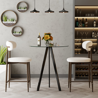 3-Piece Bar Table Set For 2