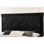 Lit double à panneau double noir avec tête de lit tapissier et capitonnage séduisant pour une chambre de rêve