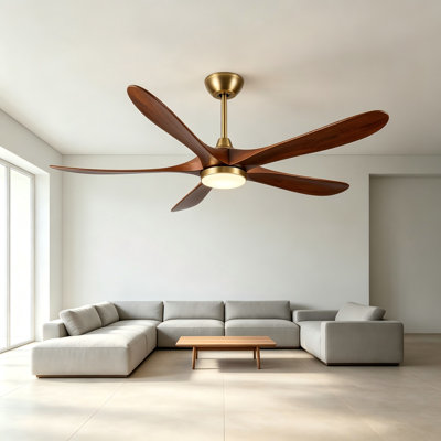 Ventilateur de plafond 62 po Mid-Century