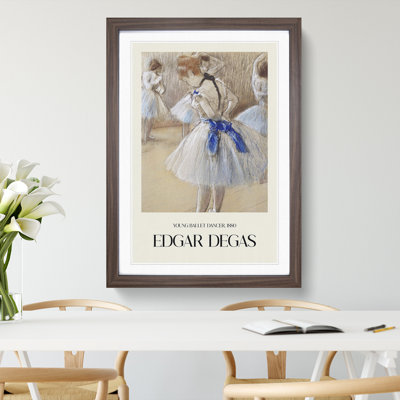 Young Ballet Ballerina Dancers Print by Edgar Degas - Picture Frame Painting
