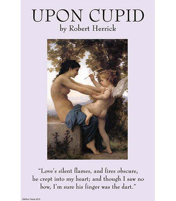 « on cupid » par robert herrick, reproduction d’art