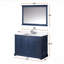 Meuble-lavabo simple l 48 po x P 22 po, plateau en marbre de culture