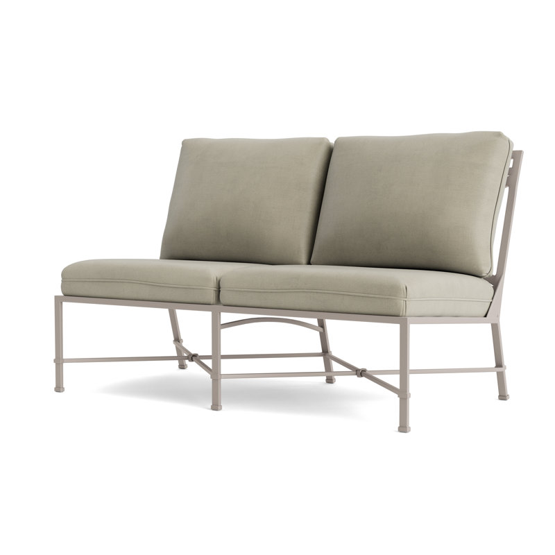 Venetian Outdoor 2 - Seat Loveseat, Dove, Fusion Neptune