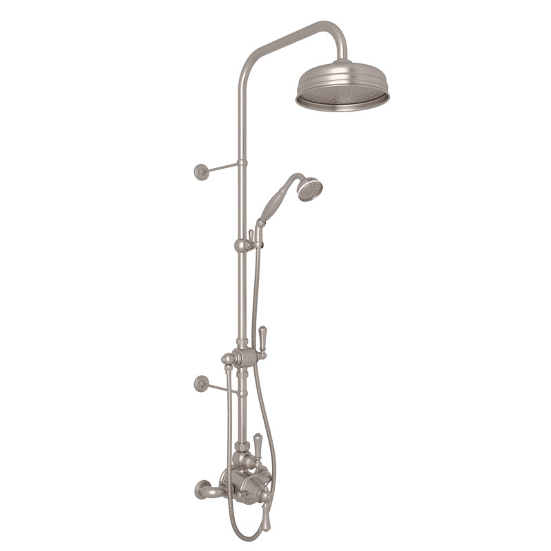 Georgian Era™ Thermostatic Shower Package, Satin Nickel, Lever Handle