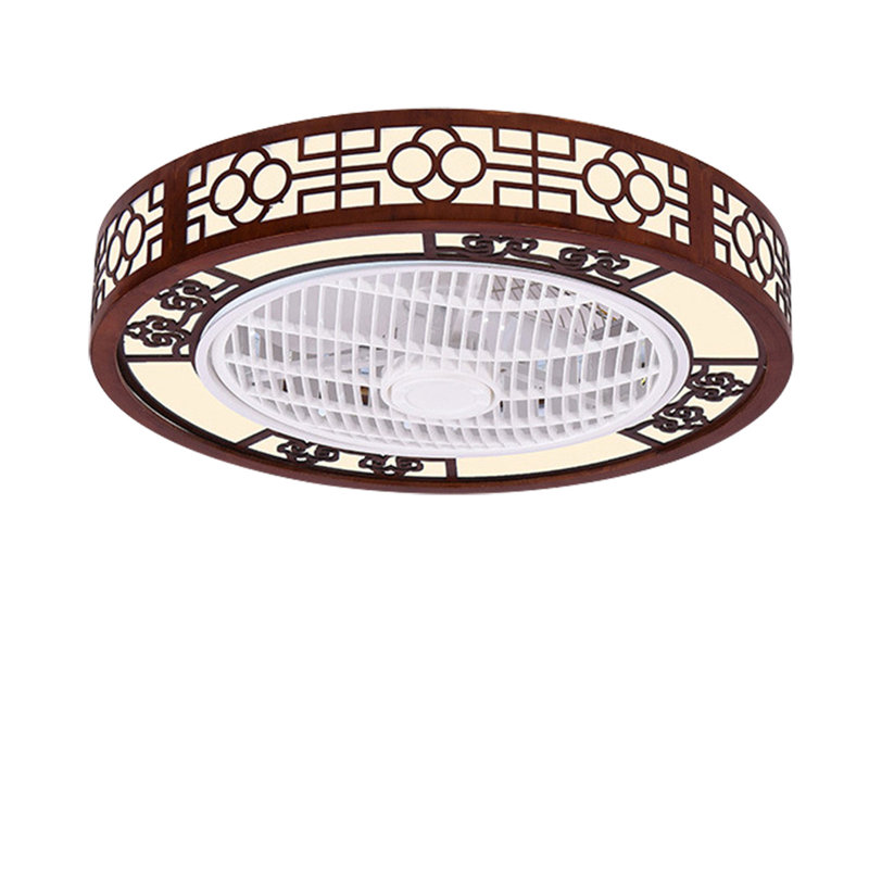 Ventilateur de plafond à DEL 7 pales 22 pouces avec télécommande et ensemble d'éclairage inclus Wylie