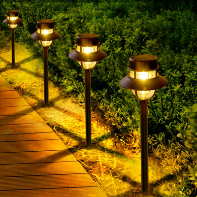 Solar Powered Integrated Led Pathway Light Pack