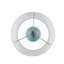 Lampe de table en verre soufflé tourbillon bleu turquoise Aqua