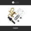 Signature Collection Double Handle Centerset Lavatory Bathroom Sink Faucet with Drain Assembly - Brushed Gold-121587950
