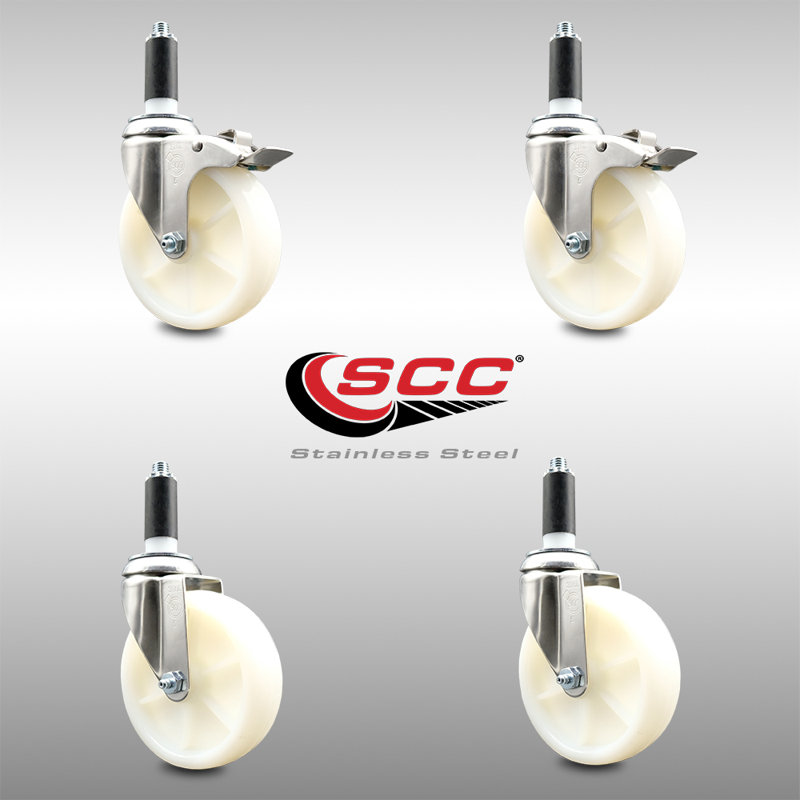 Swivel Stem Caster, 5" H x 5" W