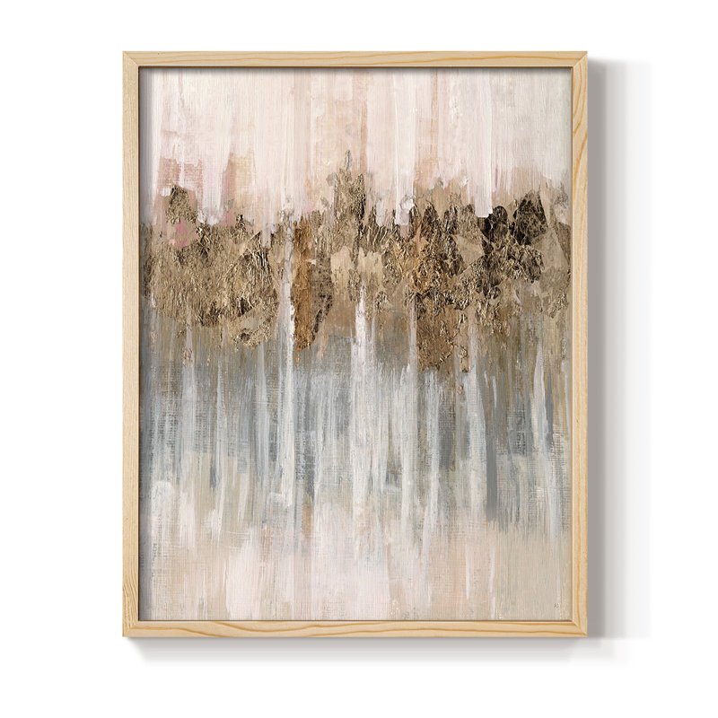Printemps avec ombres encadrées - bois massif, Naturel, H 11 po x l 9 po