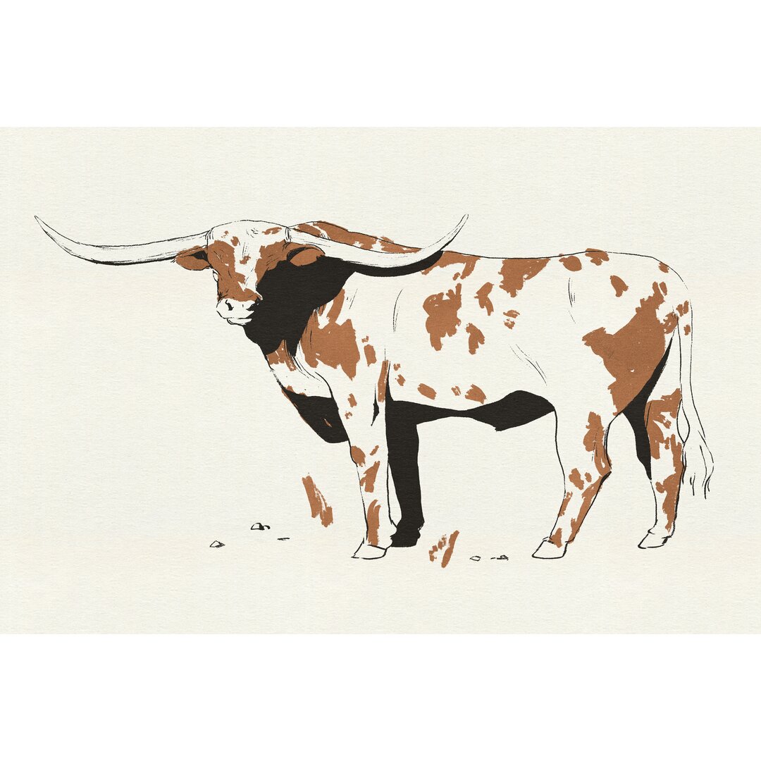 Leinwandbild Terre Cotta Steer II von Jacob Green