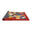 Tapis brun/vert/gris zone contemporaine-867602729