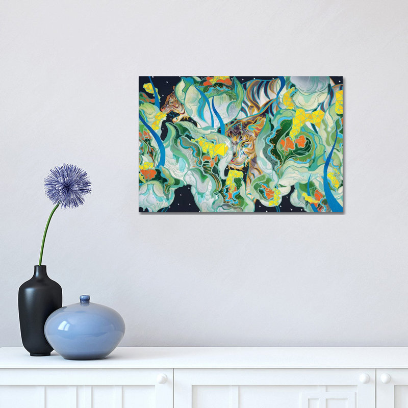 One Eye by Sija Hong - Painting on Canvas, Wrapped Canvas, 30.48 cm H x 45.72 cm W