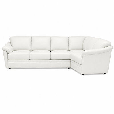 Canapé modulaire en cuir fleur Ramdev